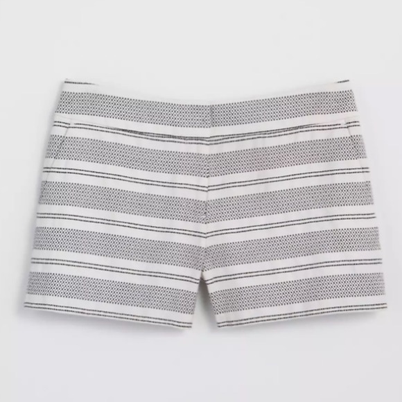LOFT Woven Stripe Riviera Shorts - Picture 4 of 9